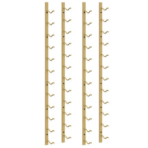 Portavini da Parete per 12 Bottiglie 2 pz Oro in Ferro 340882