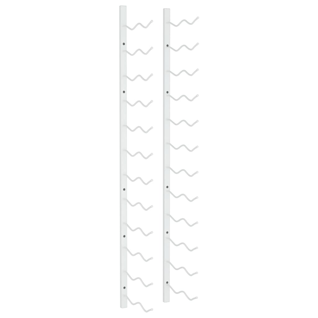 Portavini da Parete per 24 Bottiglie Bianco in Ferrocod mxl 103129
