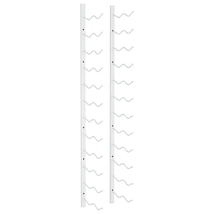 Portavini da Parete per 24 Bottiglie Bianco in Ferrocod mxl 103129
