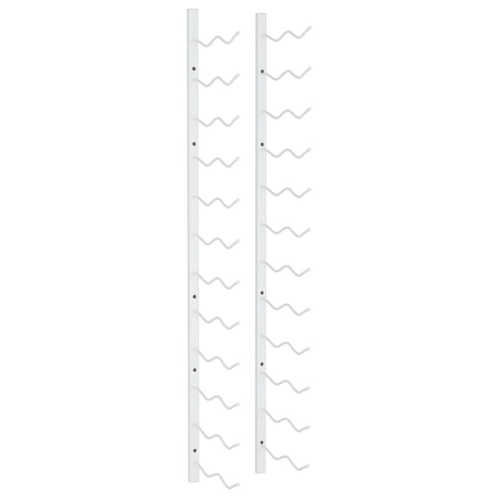 Portavini da Parete per 24 Bottiglie Bianco in Ferrocod mxl 103129