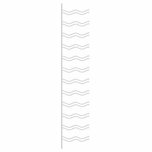 Portavini da Parete per 24 Bottiglie Bianco in Ferro 340883