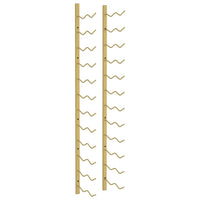 Portavini da Parete per 24 Bottiglie Oro in Ferrocod mxl 129420