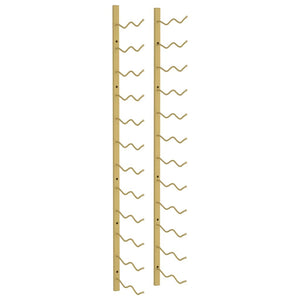 Portavini da Parete per 24 Bottiglie Oro in Ferrocod mxl 129420