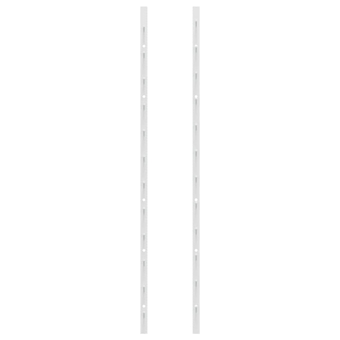 Portavini da Parete per 24 Bottiglie 2 pz Bianchi in Ferro 340885