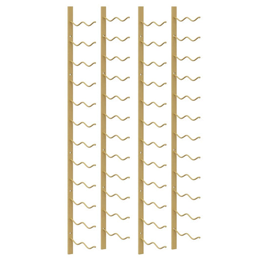 Portavini da Parete per 24 Bottiglie 2 pz Oro in Ferro 340886