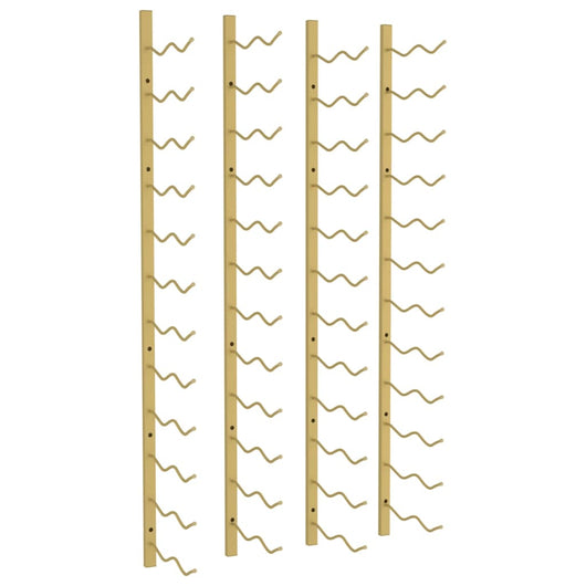 Portavini da Parete per 24 Bottiglie 2 pz Oro in Ferrocod mxl 128381