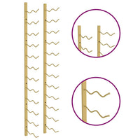 Portavini da Parete per 24 Bottiglie 2 pz Oro in Ferro 340886