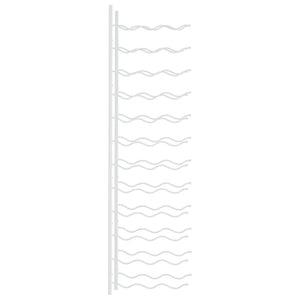 Portavini da Parete per 36 Bottiglie Bianco in Ferro