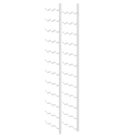 Portavini da Parete per 36 Bottiglie Bianco in Ferro 340887