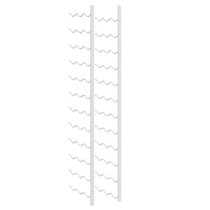 Portavini da Parete per 36 Bottiglie Bianco in Ferro 340887