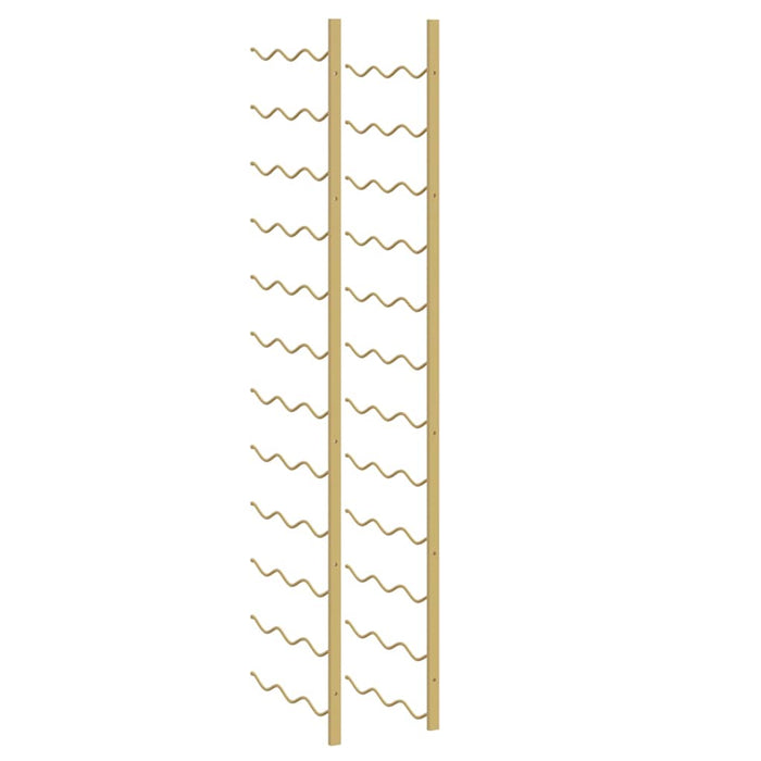 Portavini da Parete per 36 Bottiglie Oro in Ferro 340888