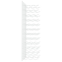 Portavini da Parete per 36 Bottiglie 2 pz Bianchi in Ferro 340889