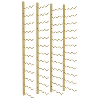 Portavini da Parete per 36 Bottiglie 2 pz Oro in Ferro