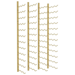 Portavini da Parete per 36 Bottiglie 2 pz Oro in Ferro