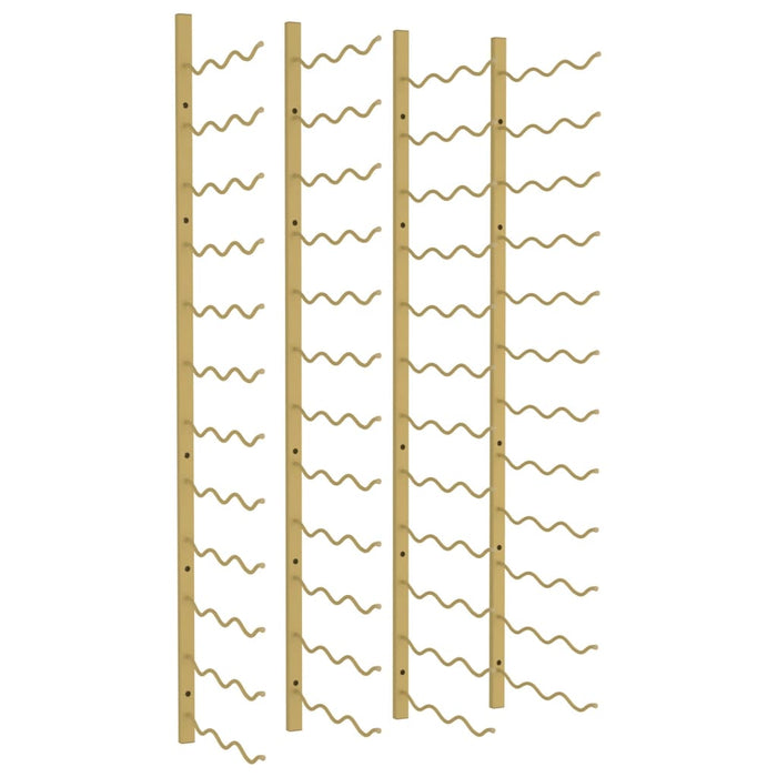 Portavini da Parete per 36 Bottiglie 2 pz Oro in Ferro 340890