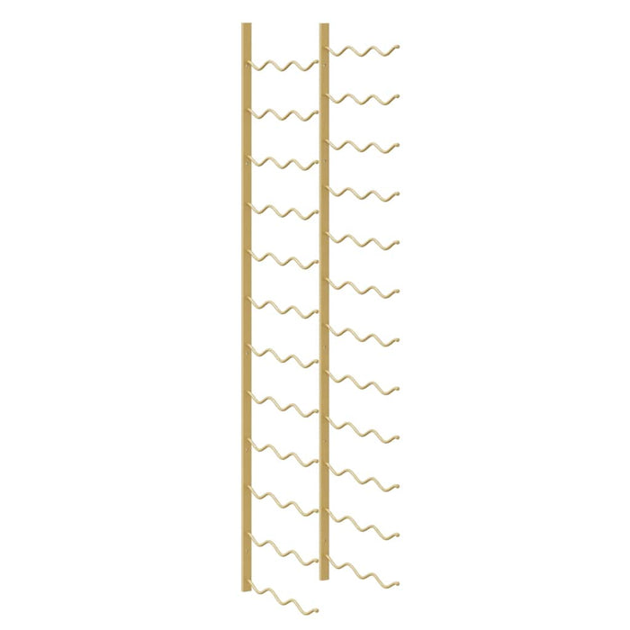 Portavini da Parete per 36 Bottiglie 2 pz Oro in Ferro 340890