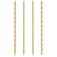 Portavini da Parete per 36 Bottiglie 2 pz Oro in Ferro