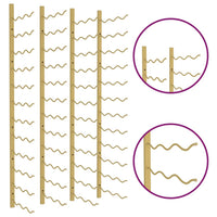 Portavini da Parete per 36 Bottiglie 2 pz Oro in Ferro