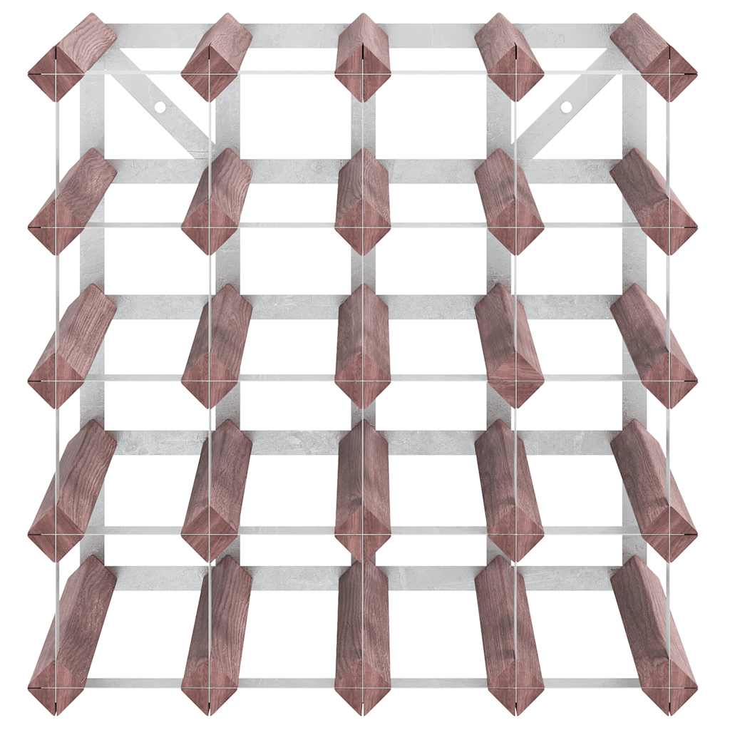 Portabottiglie per 20 Bottiglie Legno Massello di Pino Marrone 340892