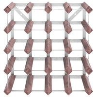 Portabottiglie per 20 Bottiglie Legno Massello di Pino Marrone 340892