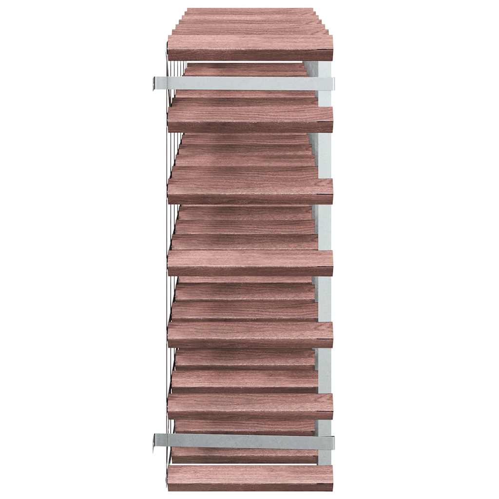 Portabottiglie per 42 Bottiglie Legno Massello di Pino Marrone 340893