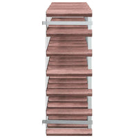 Portabottiglie per 42 Bottiglie Legno Massello di Pino Marrone 340893