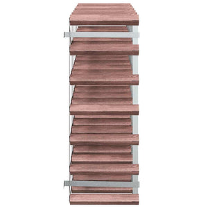 Portabottiglie per 42 Bottiglie Legno Massello di Pino Marrone 340893