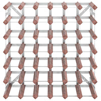 Portabottiglie per 42 Bottiglie Legno Massello di Pino Marrone 340893