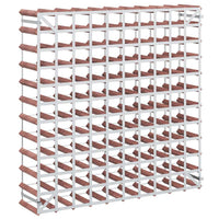 Portabottiglie per 120 Bottiglie Legno Massello di Pino Marrone 340895