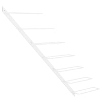 Portavini da Parete per 7 Bottiglie Metallo Bianco 340896