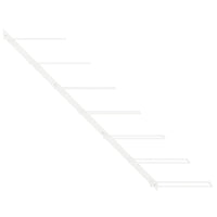 Portavini da Parete per 7 Bottiglie Metallo Bianco 340896