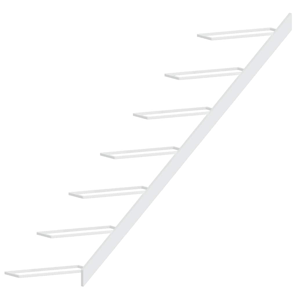 Portavini da Parete per 7 Bottiglie Metallo Bianco 340896