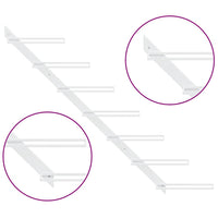 Portavini da Parete per 7 Bottiglie Metallo Bianco 340896