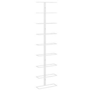 Portavini da Parete per 9 Bottiglie Bianco in Ferro cod mxl 78683
