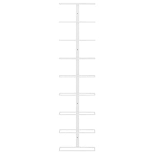 Portavini da Parete per 9 Bottiglie Bianco in Ferro cod mxl 78683