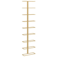 Portavini da Parete per 9 Bottiglie Dorato in Ferrocod mxl 118525