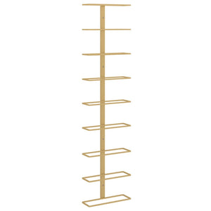 Portavini da Parete per 9 Bottiglie Dorato in Ferrocod mxl 118525