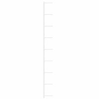 Portavini da Parete per 9 Bottiglie 2 pz Bianco in Ferro 340902