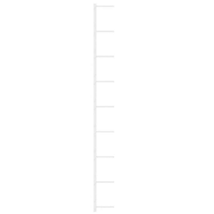 Portavini da Parete per 9 Bottiglie 2 pz Bianco in Ferro 340902