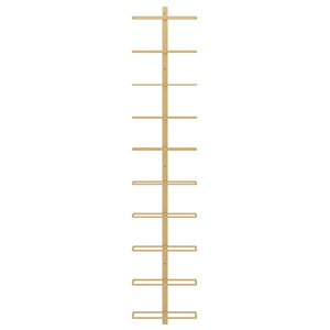 Portavini da Parete per 10 Bottiglie Dorato in Metallo 340905