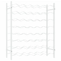 Portabottiglie per 48 Bottiglie Bianco in Metallo 340908