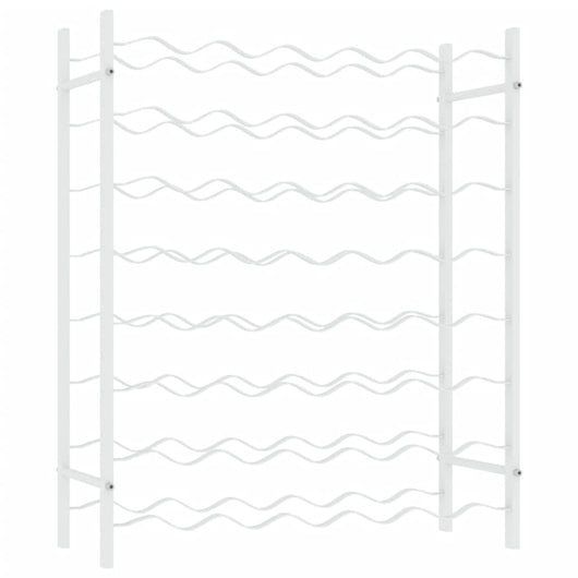 Portabottiglie per 48 Bottiglie Bianco in Metallo 340908