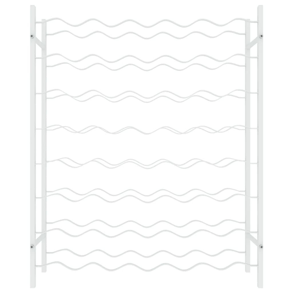 Portabottiglie per 48 Bottiglie Bianco in Metallo 340908