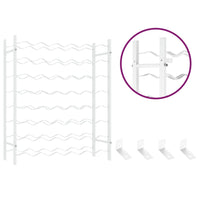 Portabottiglie per 48 Bottiglie Bianco in Metallo 340908