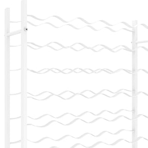Portabottiglie per 48 Bottiglie Bianco in Metallo 340908
