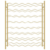 Portabottiglie per 48 Bottiglie Metallo Oro