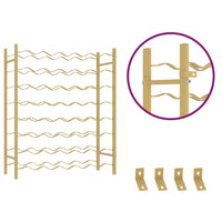 Portabottiglie per 48 Bottiglie Metallo Oro 340909