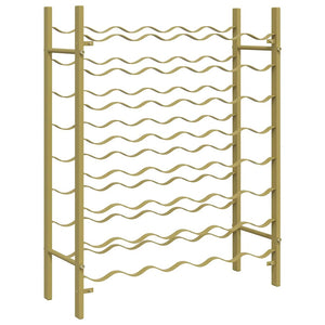 Portabottiglie per 48 Bottiglie Metallo Oro 340909