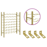 Portabottiglie per 48 Bottiglie Metallo Oro 340909