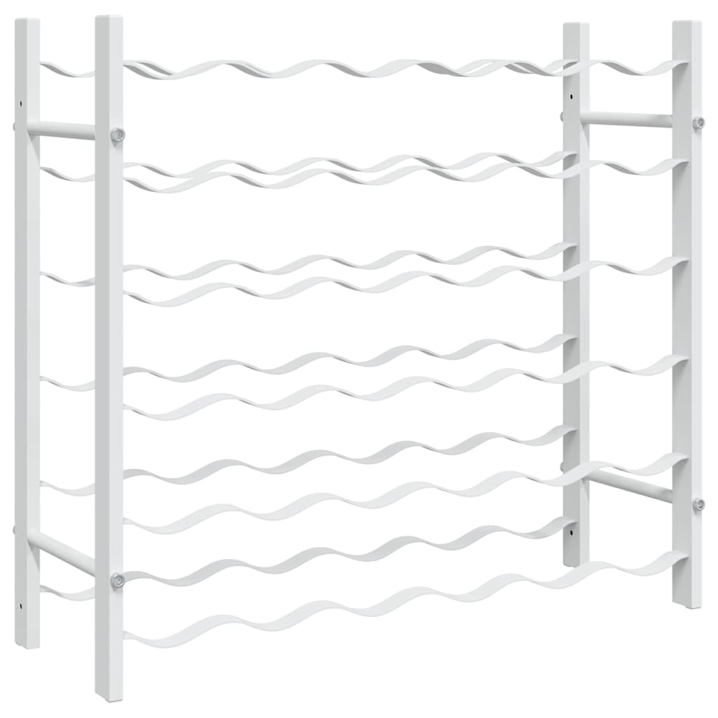 Portabottiglie per 36 Bottiglie Metallo Bianco 340910